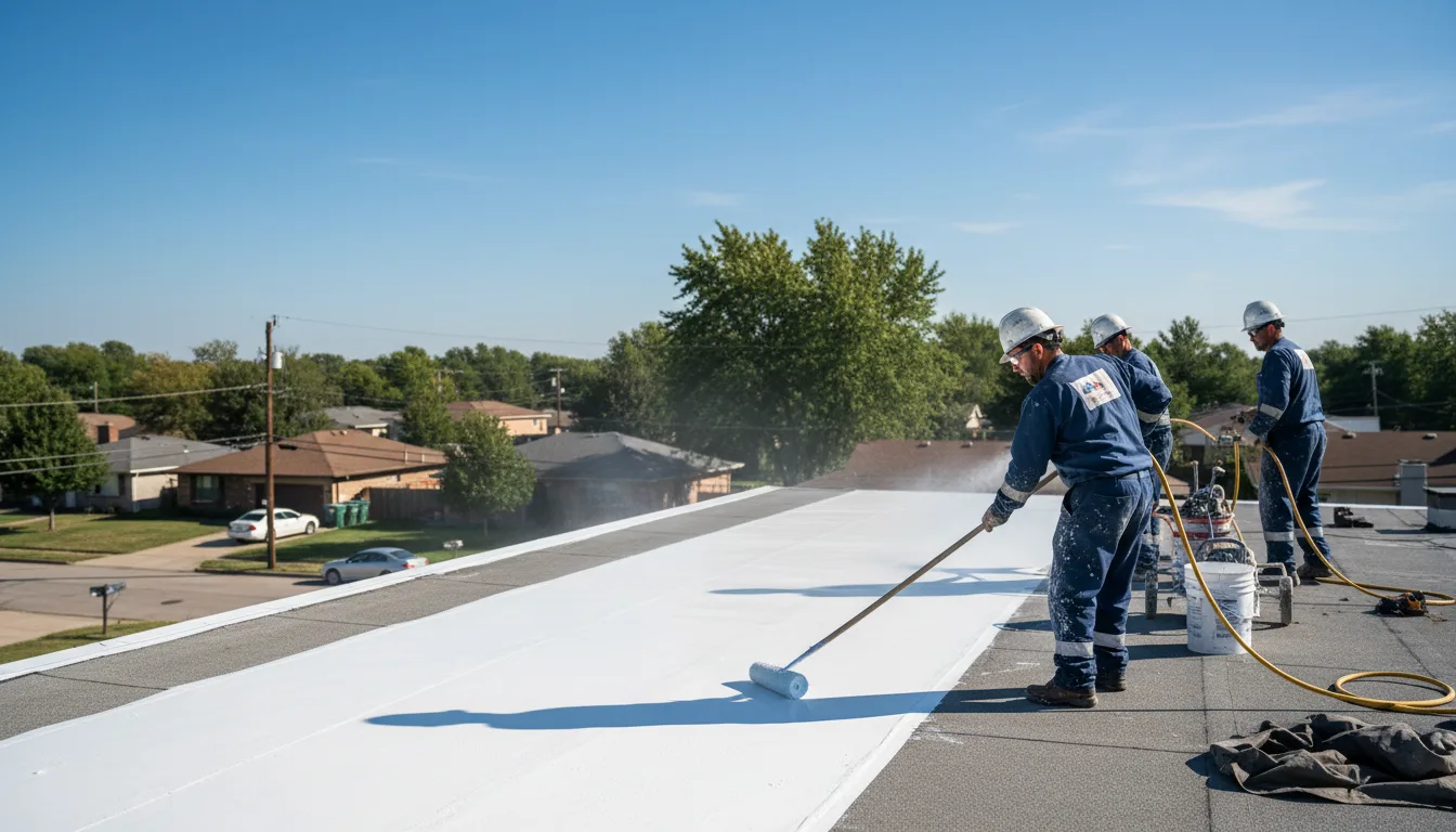 Commercial roof coating in Moosic, PA near me